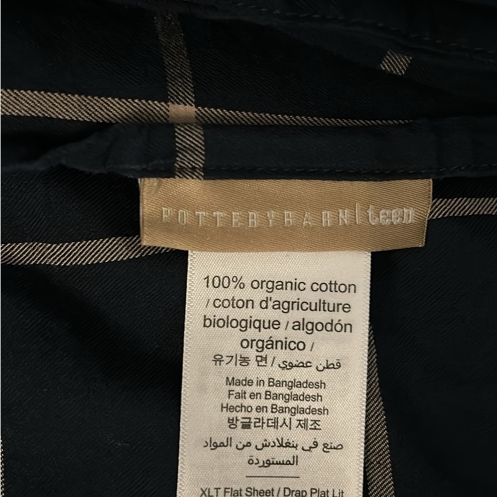 Pottery barn teen sheets